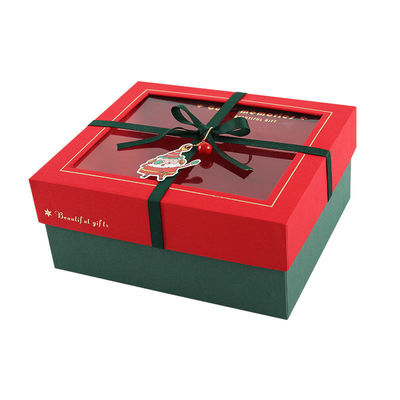 quality Caixas de embalagem de Natal com janela clara e design personalizado factory